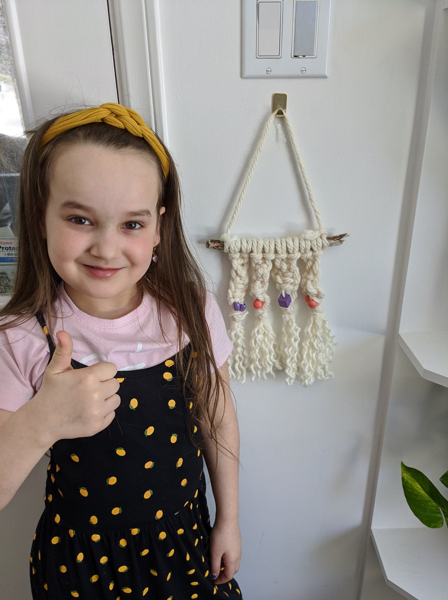 Réalisation d'un macramé mural facile pour enfants! | Lucie-Rose